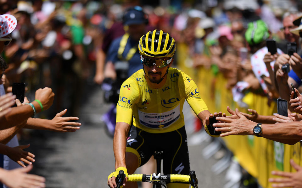 Tour de France: Alaphilippe enjoys Quatorze Juillet in maillot jaune