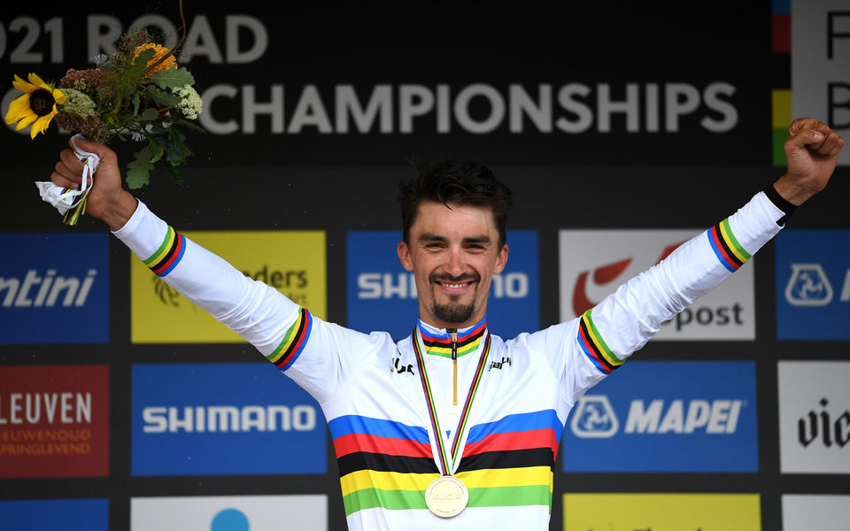 Julian Alaphilippe is opnieuw wereldkampioen