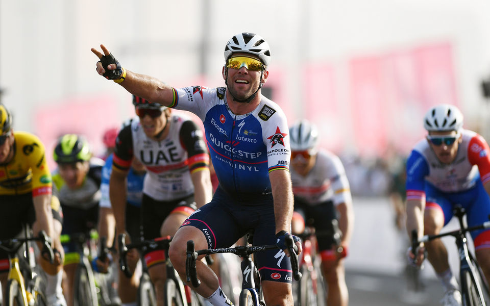 Mark Cavendish storms to victory at the UAE Tour