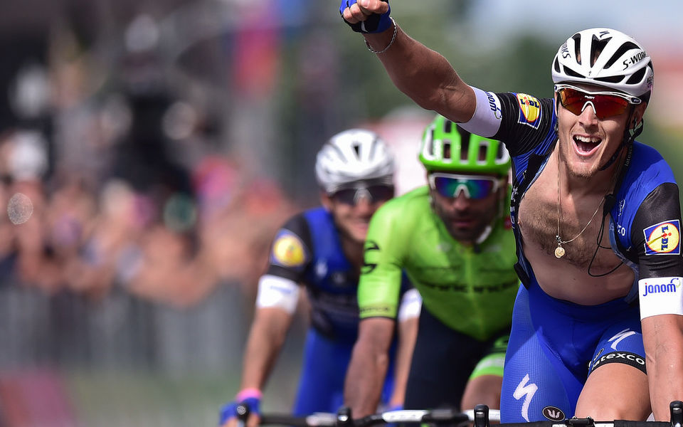 Matteo Trentin wins Giro d’Italia stage 18 after thrilling finish