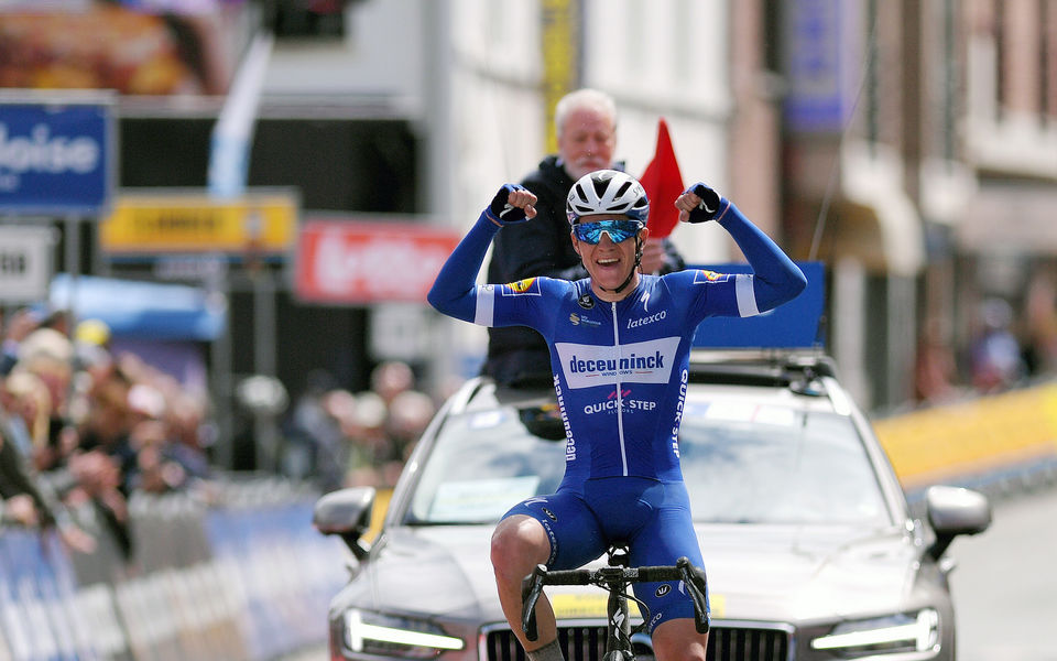 Phenomenal Evenepoel powers to first pro win