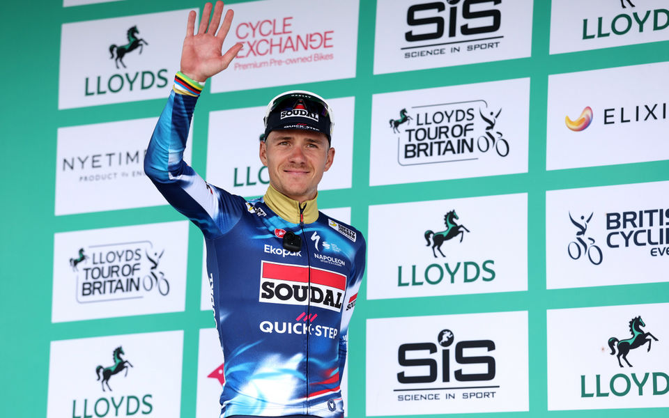 Evenepoel runner-up at the Tour of Britain