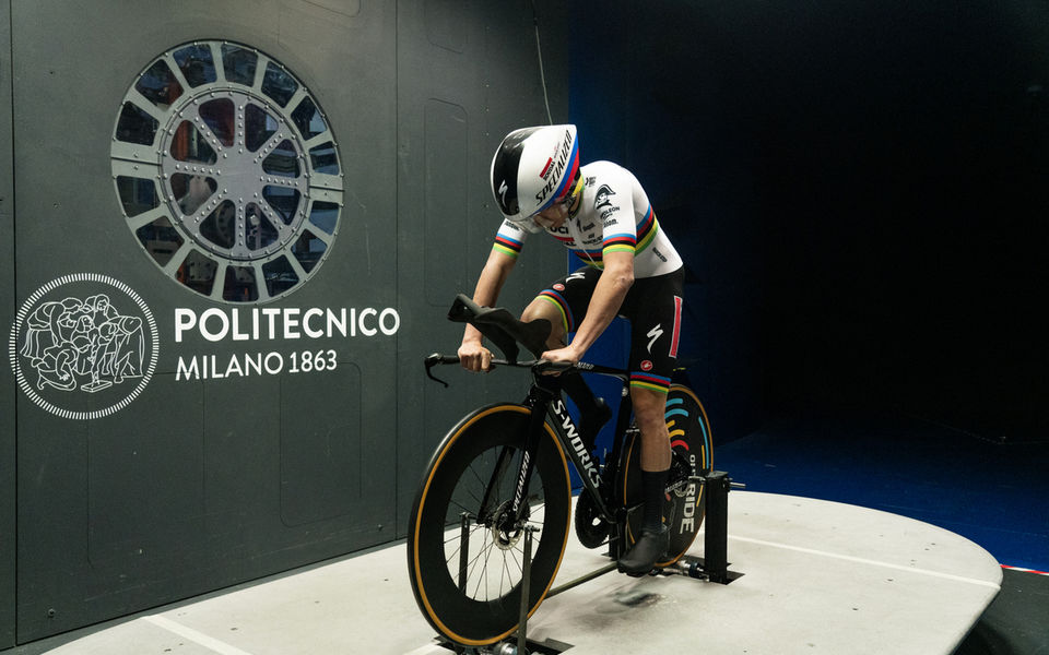 Remco Evenepoel tests with Castelli in the wind tunnel
