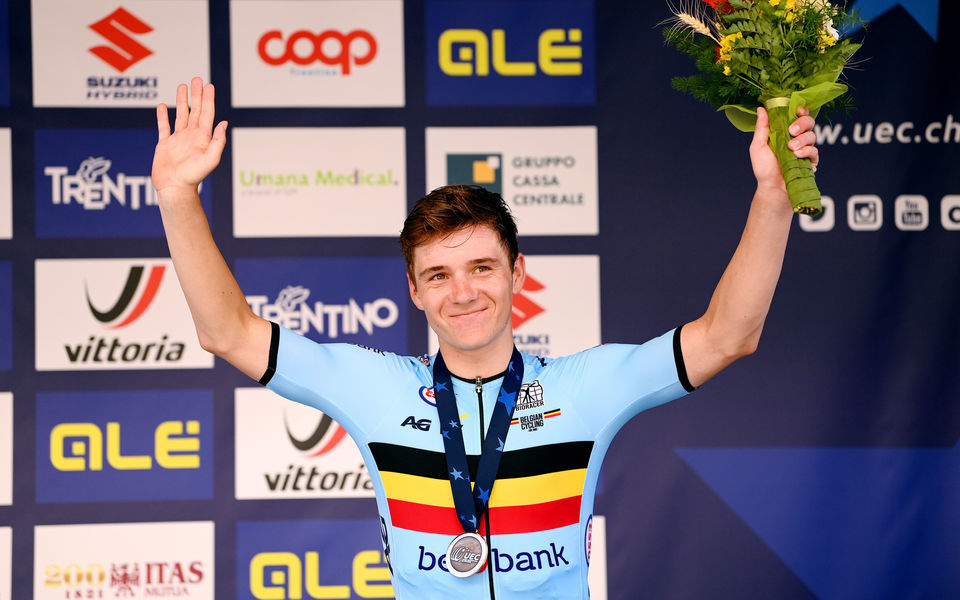 Bronze for Evenepoel in Trento