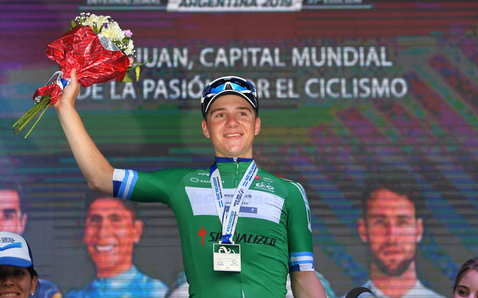 Remco Evenepoel wint jongerentrui in San Juan