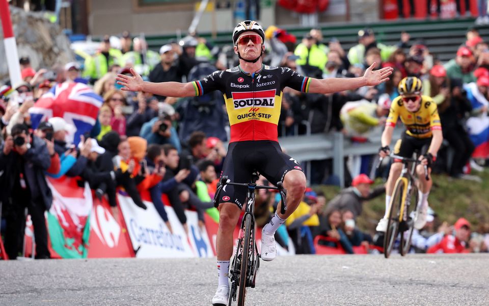 Evenepoel rockets to victory at the Vuelta a España