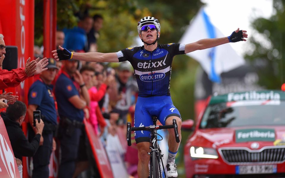 David De La Cruz leads the Vuelta a España after maiden pro win