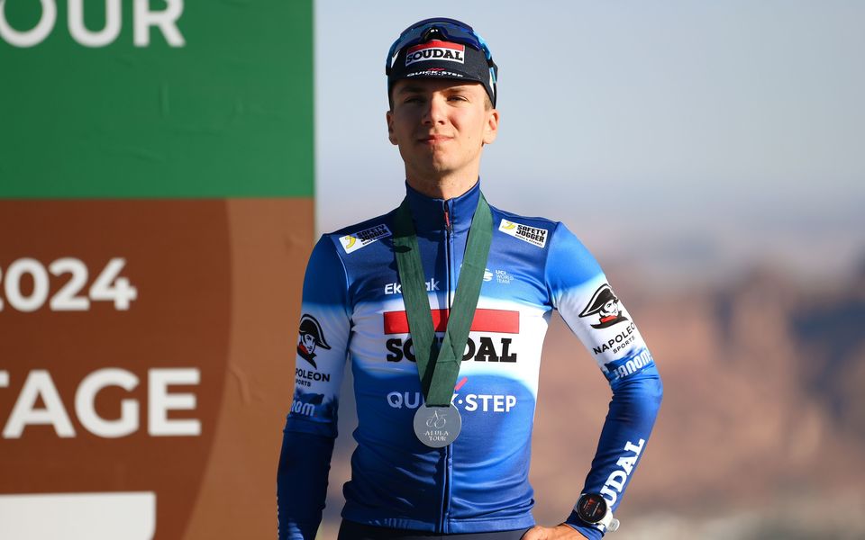 Sensational Lecerf on the AlUla Tour overall podium