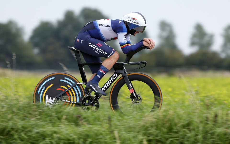 Lampaert on the podium in Renewi Tour ITT