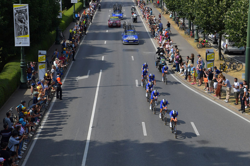 Deceuninck – Quick-Step derde in ploegentijdrit