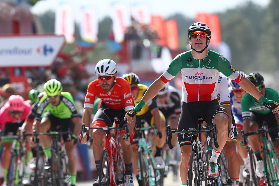 Vuelta a España: Viviani gives Quick-Step Floors sweet 60th victory of the year