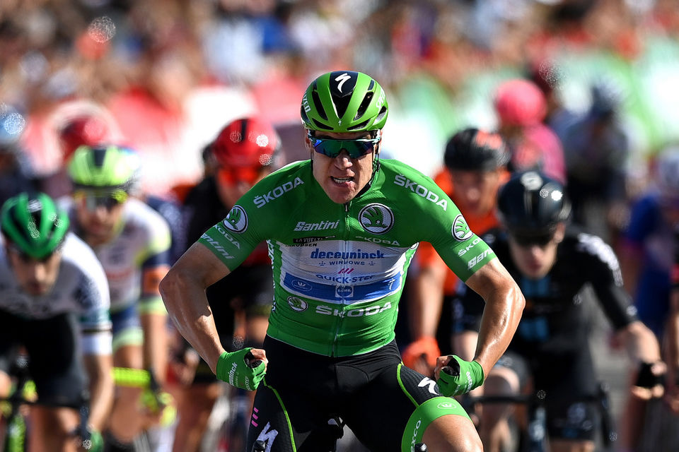 Birthday boy Jakobsen gets the perfect present at La Vuelta