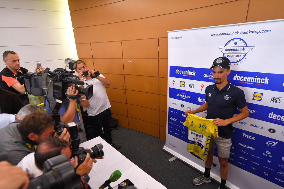 Julian Alaphilippe: “It’s special to wear yellow after the first rest day”