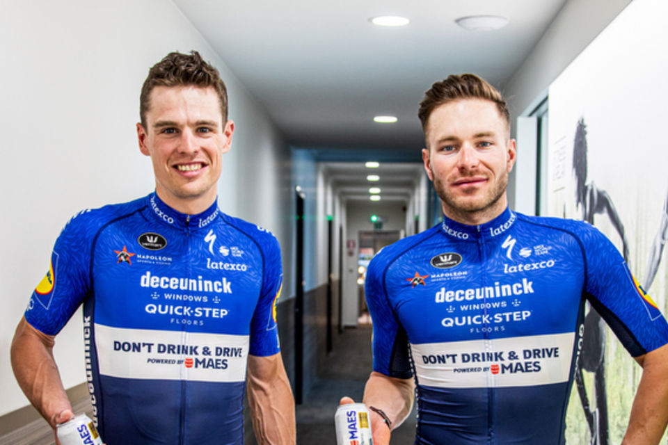 Maes & Deceuninck – Quick-Step Cycling Team join forces to launch a new ‘Don’t drink & drive’ campaign