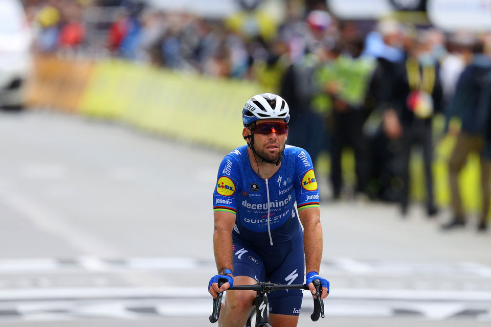 Cavendish op het podium in Esbjerg