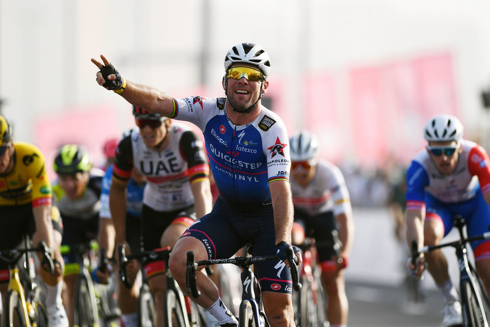 Mark Cavendish storms to victory at the UAE Tour