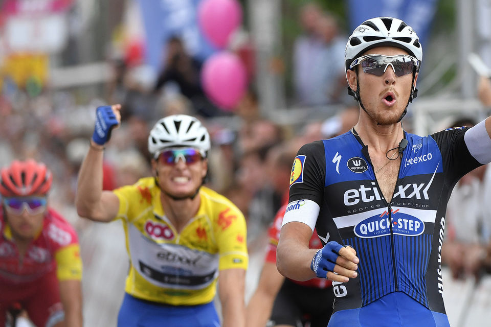 Tour de Wallonie: Trentin wint rit 4, Meersman steviger leider