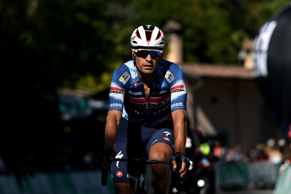 Peloton returns on San Luca