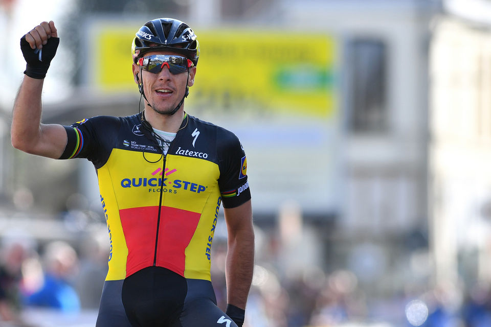 Philippe Gilbert solos to victory on De Panne opening day