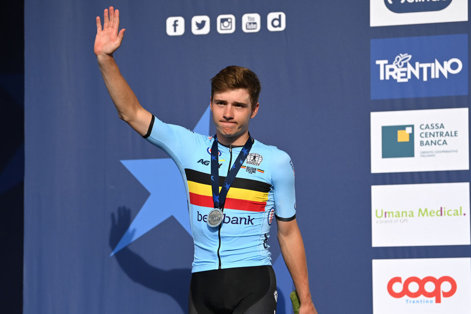 Evenepoel rijdt naar zilver op EK