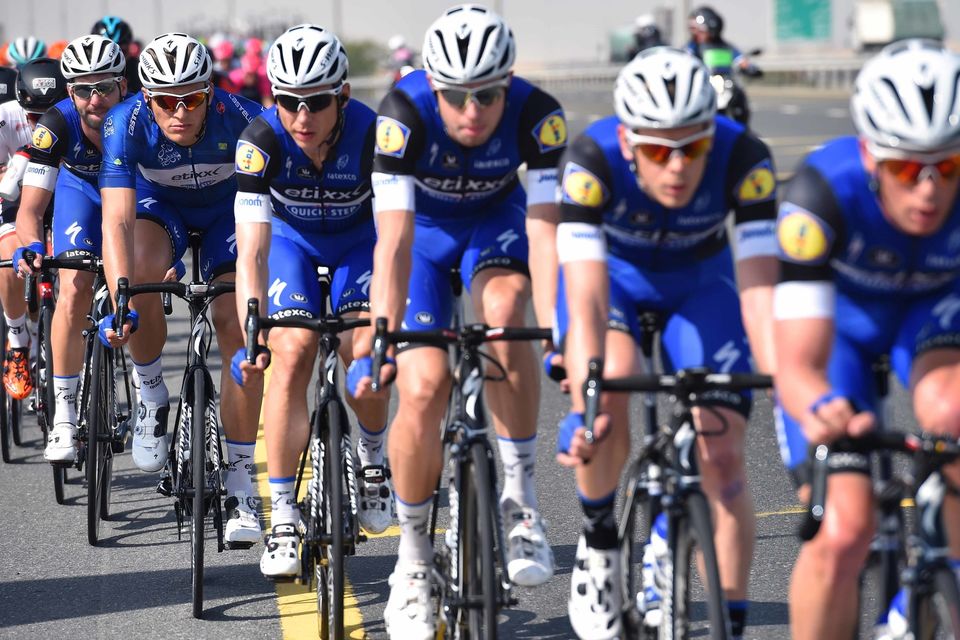 Valpartij ontregeld sprint in Dubai Tour