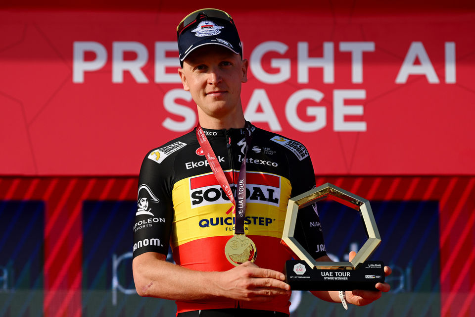 Tim Merlier takes wind-hit UAE Tour opening stage