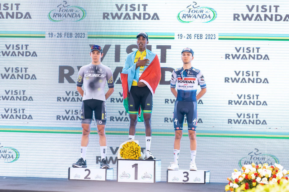 Lecerf on the final podium in Rwanda