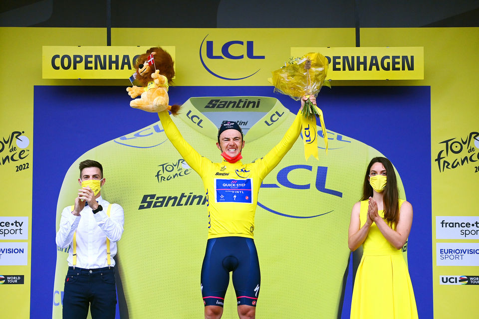 Yves Lampaert takes Tour de France first yellow jersey