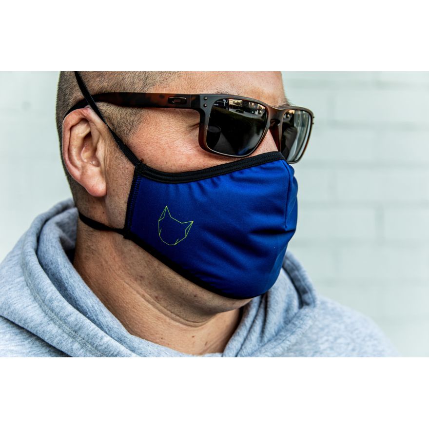 The Wolfpack mask blue
