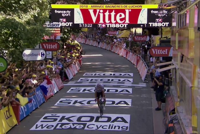 Tour de France: Julian Alaphilippe solos to victory in Bagnères-de-Luchon