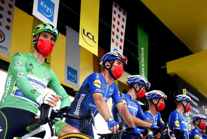 Alaphilippe in green at the Tour de France