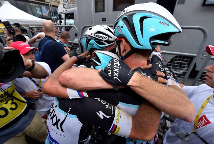 #TDF2015: Celebration After Tony's Stage 4 Win!